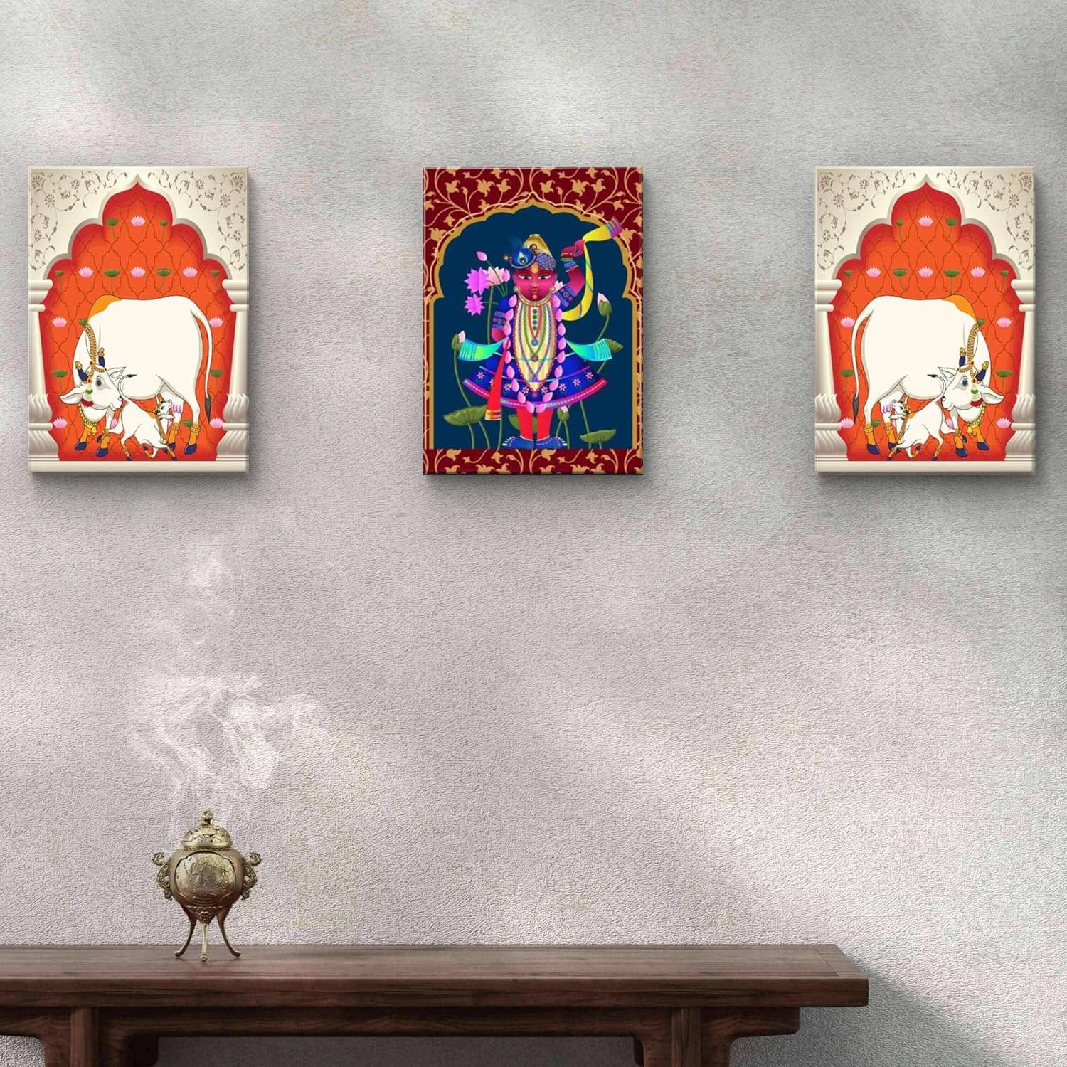 Pichwai Handmade Wall Painting - Image 4