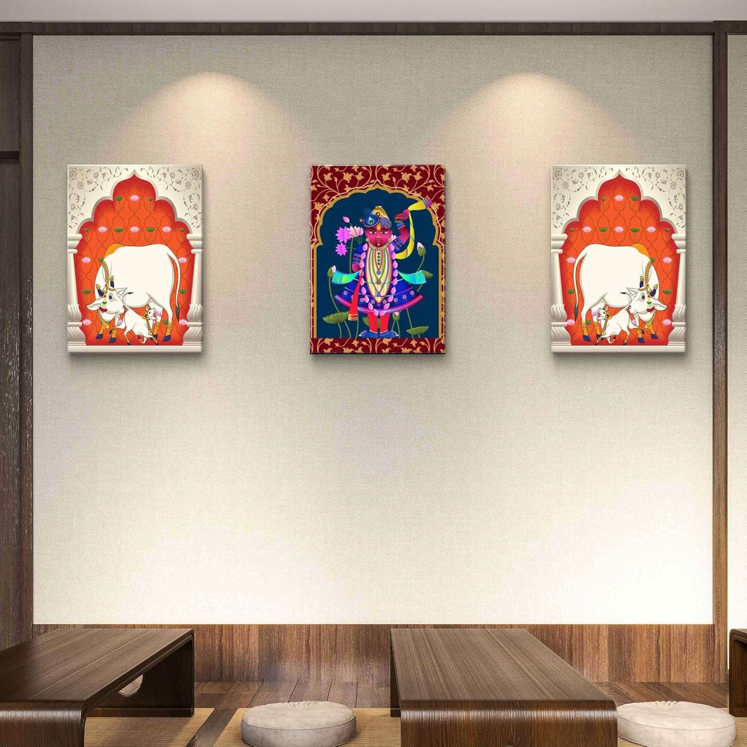 Pichwai Handmade Wall Painting - Image 6